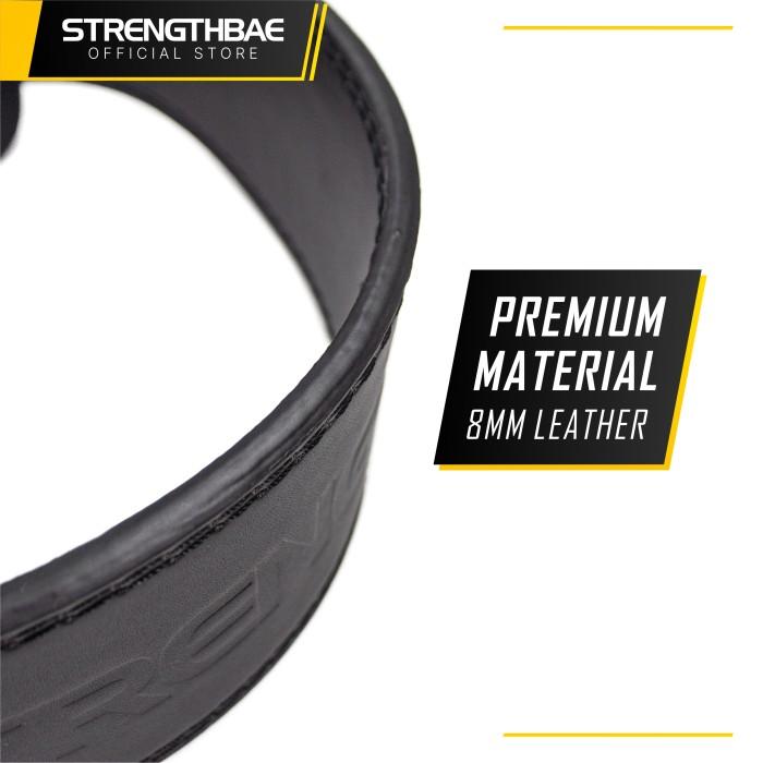 Weightlifting Belt STRENGTHBAE Sabuk Gym Bodybuilding Crossfit Fitness - M (75-100cm)