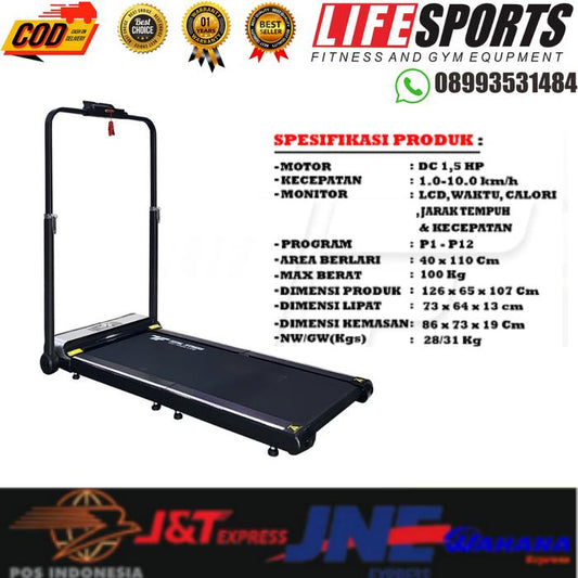 Walking Pad elektrik Pro Smart Foldable Treadmill Lipat TL 111