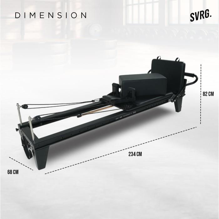 SVRG. Pilates Reformer Y 2.0 - Black Series - Alat Pilates