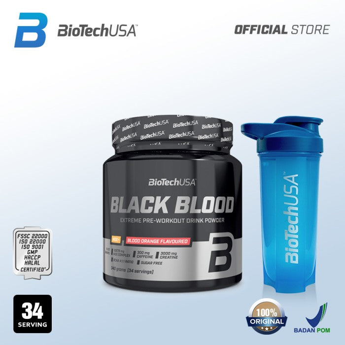 Biotech - BLACK BLOOD PRE-WORKOUT 340 Gram - Tropical Fruit