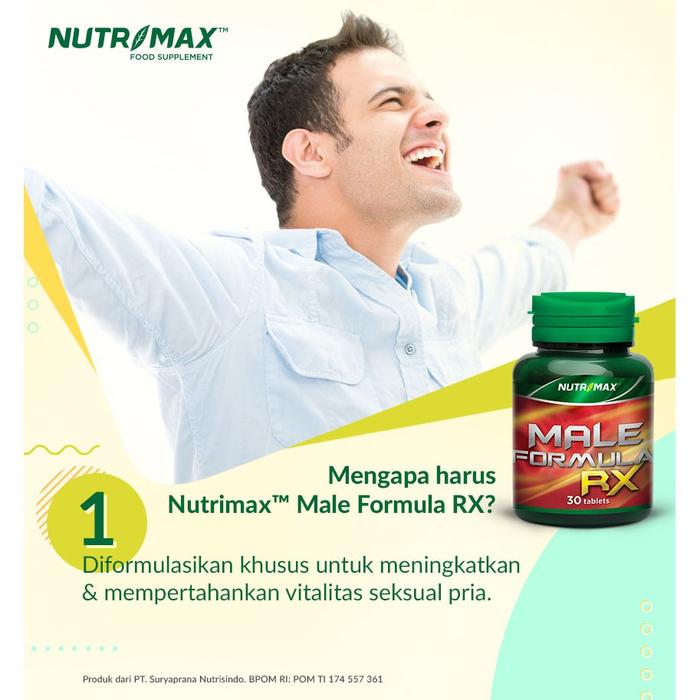 Nutrimax Male Formula RX 30 Tablet untuk Kesehatan Pria