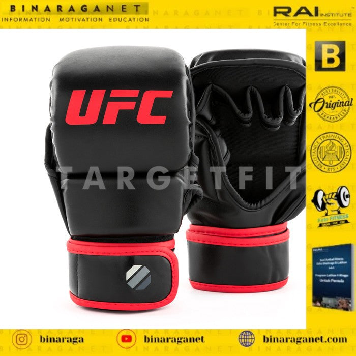 UFC CONTENDER MMA SPARING GLOVES 8 OZ / SARUNG TINJU / BOXING - Hitam