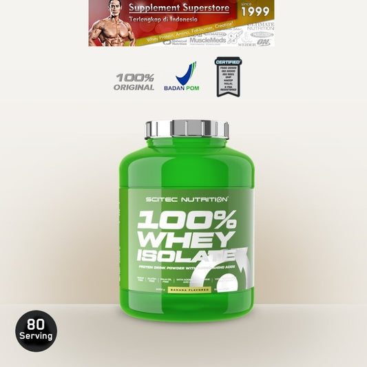 Scitec - WHEY ISOLATE 2000gram Banana - Tanpa Bonus