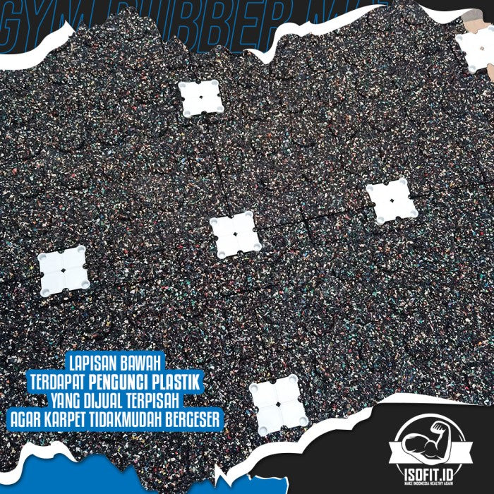 Composite Gym Rubber Floor Mat / Karpet Lantai Karet Gym - COMPOSITE 1,5CM