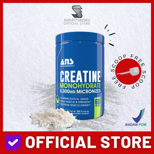 ANS Creatine 300 Gram Creatine Monohydrate Pharmaceutical Grade 60Serv