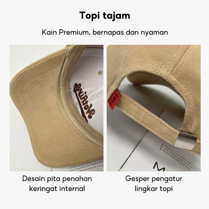 OneTwoFit Baseball Cap Adjustable length High Quality Bordir Baseball