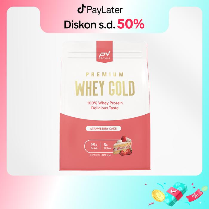 Provus Premium Whey Gold 5Lb - Whey Protein Concentrate - Chocolate Milk, Shaker