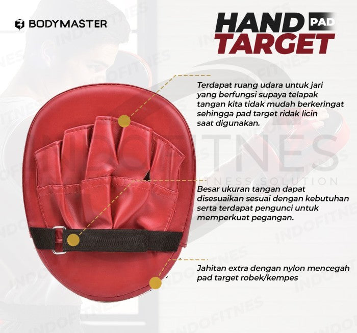 Bodymaster Hand Target Pad - Punching Mitts MMA Tinju Wushu