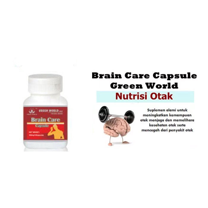 Green World Brain Care 30 Kapsul