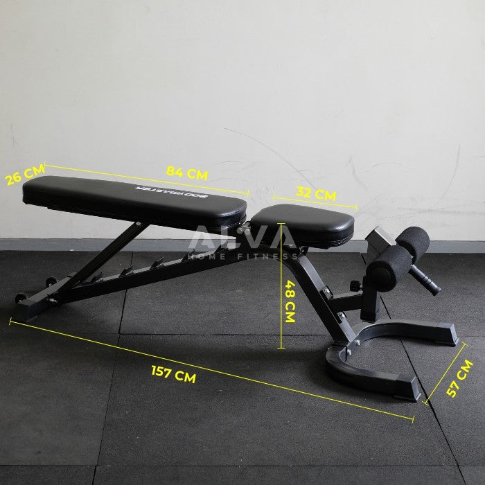 [BE-110] Adjustable Bench Bodymaster Sit-Up Bangku Fitnes Fitness Gym
