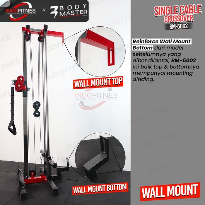 BODYMASTER Single Cable Crossover BM-5001 Home Gym Functional Trainer - BM-5008, TOPED