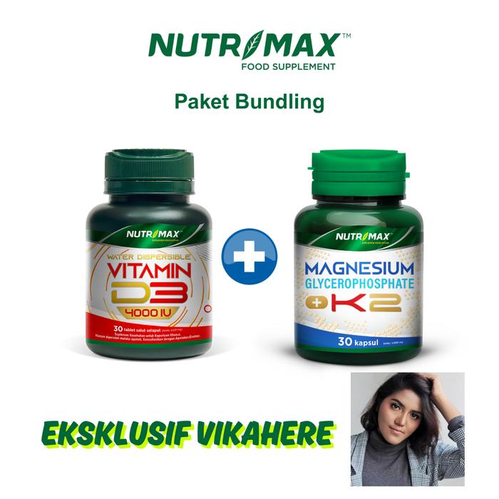 Nutrimax Vitamin Vit D3 1000 IU Kesehatan Tulang Gigi Imunitas Osteoporosis Autoimun - Nutrimax Vitamin D3 1000 IU Isi 60 Tablet
