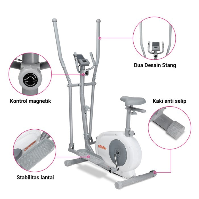 OneTwoFit Orbitrack Spinning Bike Magnetic Bike Elliptical Bike