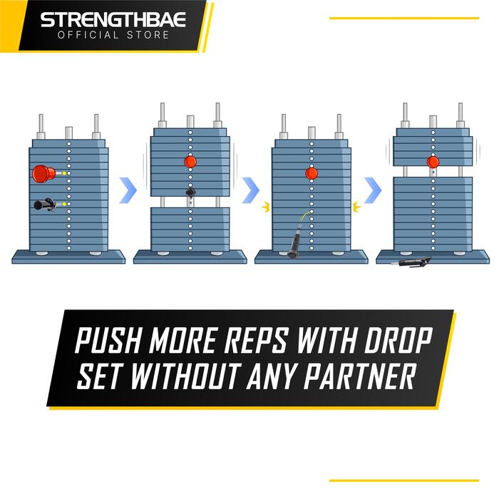 Drop Set Pin STRENGTHBAE Cable Machine Lat Pulldown Row Dropsetters