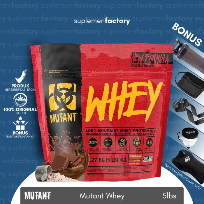 Mutant Whey 5 Lbs Whey Protein 2,27 Kg 61 Servings - Strawbery