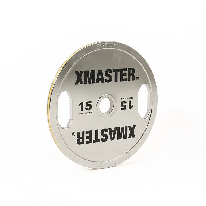 XMASTER Steel Plate Chromed Powerlifting Grip Calibrated IPF Fitness Strength gym ROGUE ELEIKO - 5kg Sepasang