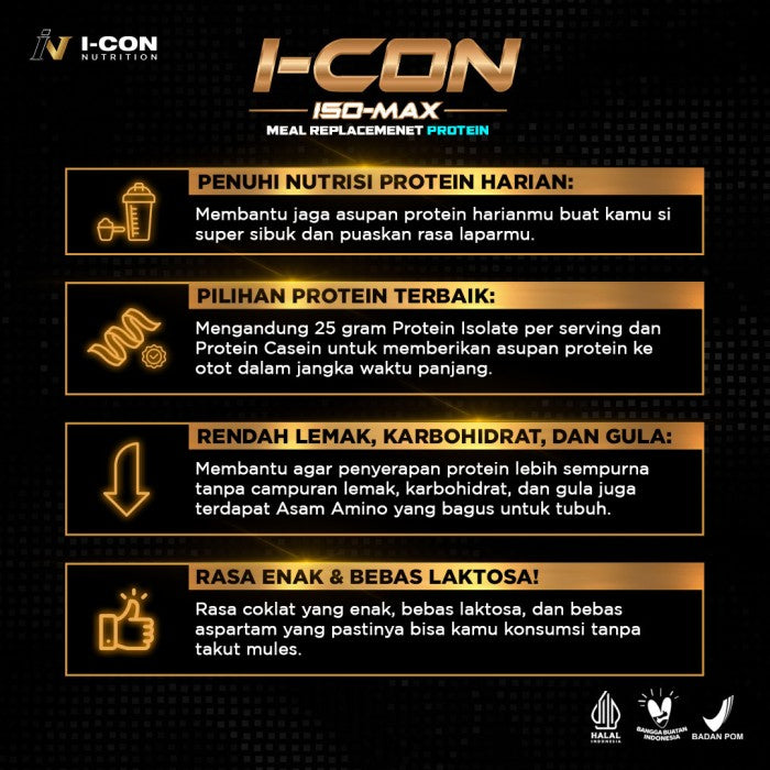 Icon Isomax Whey Protein Isolate Terbaik - Tanpa Shaker