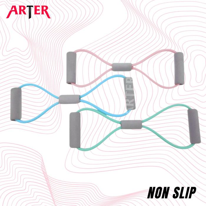 ARTER Yoga Resistance Band 8 Figure Resistant Loop Bands Gym Fitness - Ocean Blue