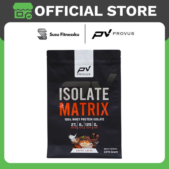 Provus Isolate Matrix (100% Whey Protein Isolate) 5Lb - Coklat, Shaker Hitam