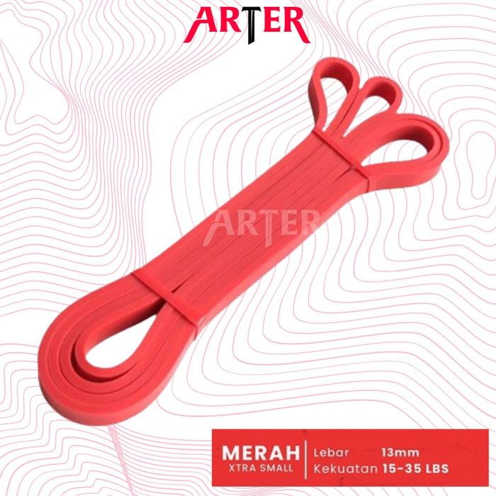 ARTER Long Resistance Band Power Band Karet Fitness Panjang Pullup Assistance Premium - YELLOW XS