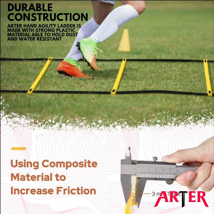 ARTER Agility Ladder Premium 4M Speed Ladder Drills Training Tangga