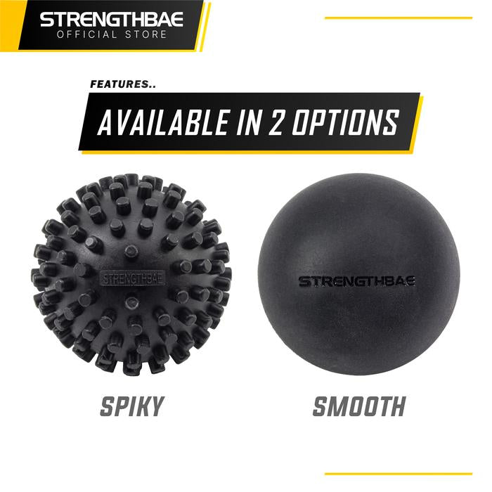 Massage / Lacrosse Ball STRENGTHBAE Smooth & Spiky Balls Therapy Yoga - Spiky
