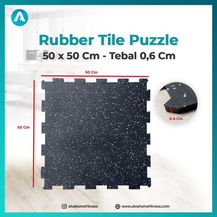 rubber tile puzzle gym floor