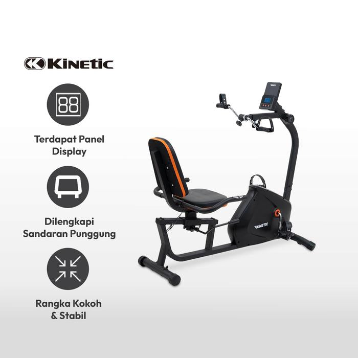 KINETIC SEPEDA STATIS RECUMBENT 510RK - HITAM