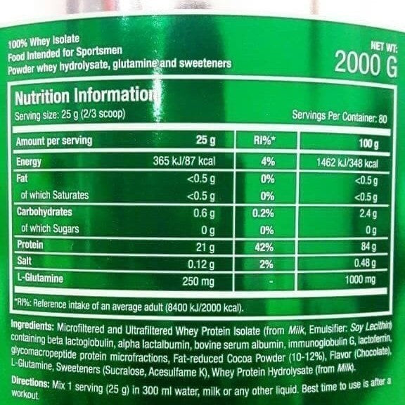Scitec Whey Protein Isolate 4.4lbs / 4.4 Lbs - Vanila, Bonus Shaker