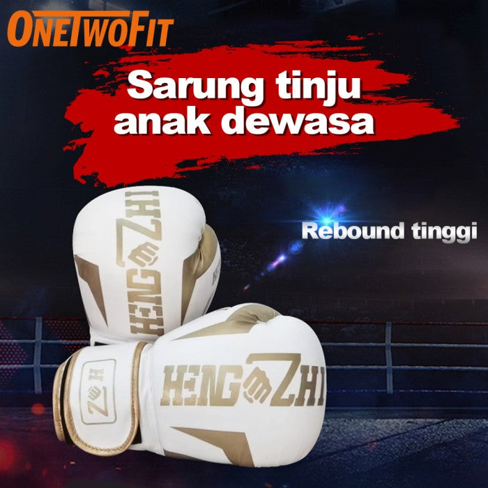OneTwoFit Sarung Tinju Gloves Boxing Muay Thai Fighting Training Kick