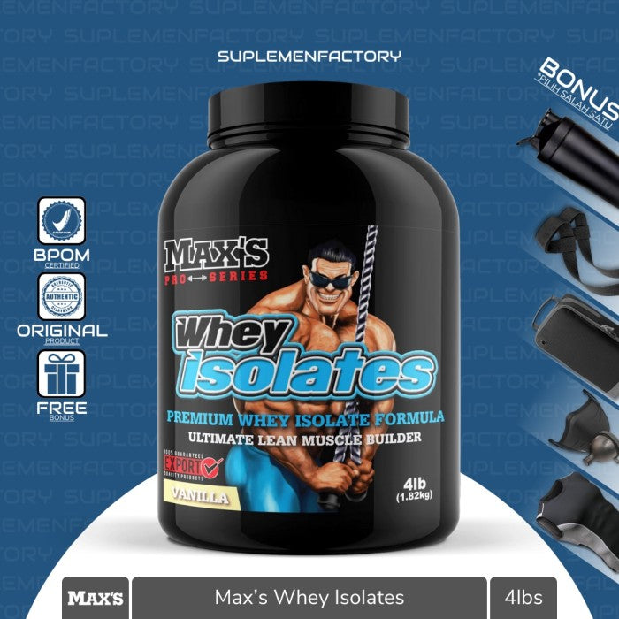 Maxs Pro Series Whey Isolates 4 Lbs Max Whey Protein Isolate