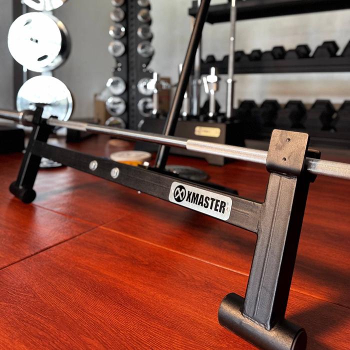 XMASTER Barbell Jack Double - Heavy Duty Powder Coated Barbell Stand Gym Equipment Otot Dengan Sistem Tuas Efisien Dan Finishing Anti Karat