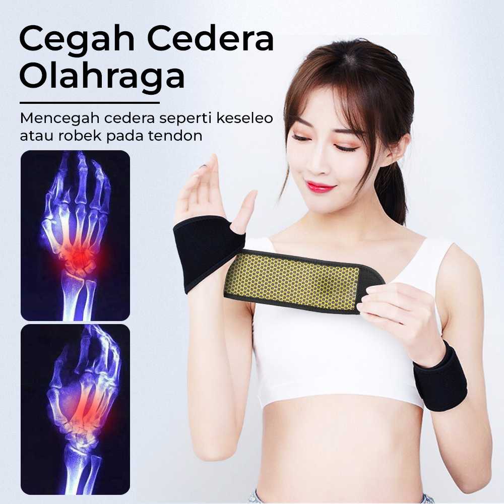 DeMoce Pelindung Pergelangan Tangan Wristband Heating Magnetic 1 PCS - DE-375