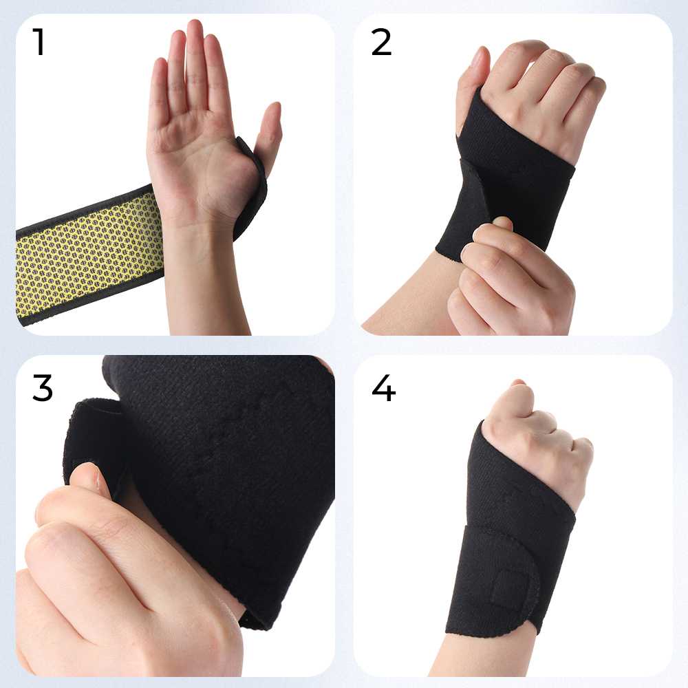DeMoce Pelindung Pergelangan Tangan Wristband Heating Magnetic 1 PCS - DE-375