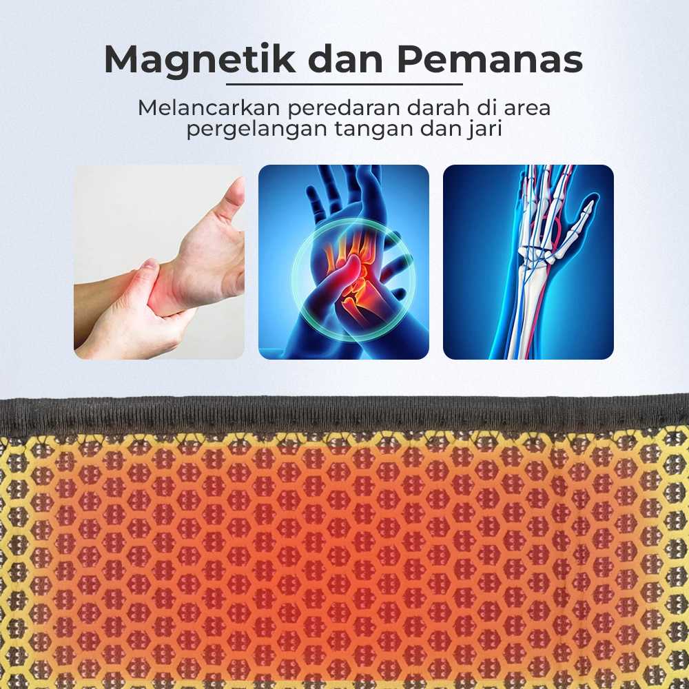 DeMoce Pelindung Pergelangan Tangan Wristband Heating Magnetic 1 PCS - DE-375