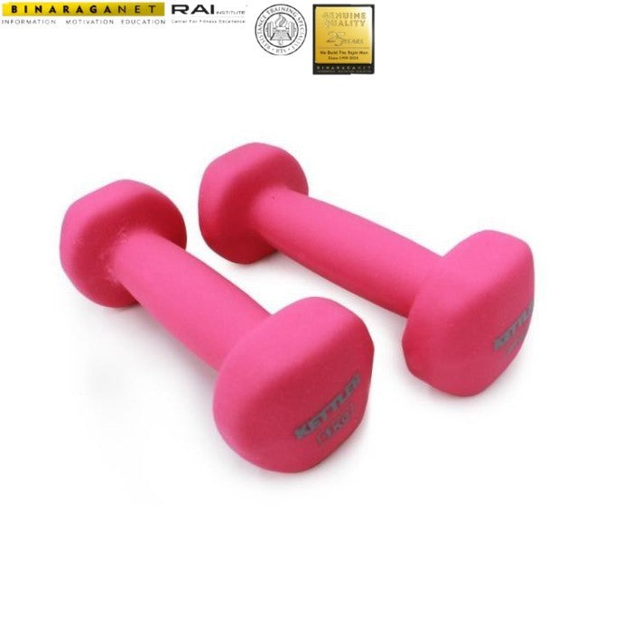 Kettler Neoprene Dumbell Pink 701-000 (2kg/pair)