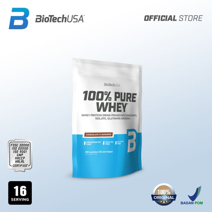 Biotech - 100% Pure Whey Protein 454 gram - Coklat