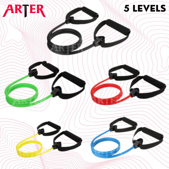 ARTER Resistance Tube Resistance Band Resistant Yoga Fitness Gym - Kuning