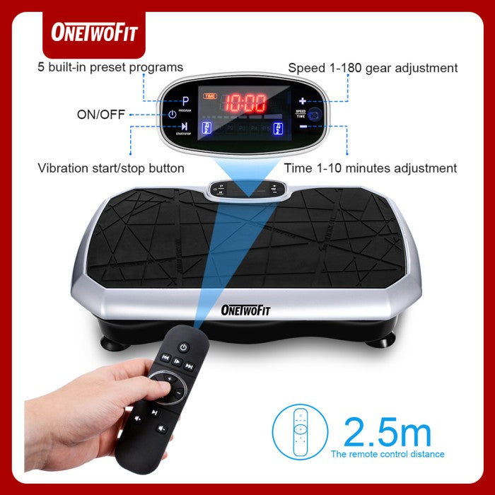OneTwoFit Fitness Exercise Vibration Machines Platform Slim Exercise