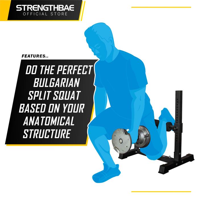 Bulgarian Split Squat Stand STRENGTHBAE Squat Rack Squat Shoes Glutes Hip Thrust