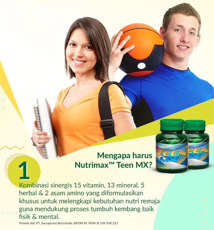 NUTRIMAX TEEN MX ISI 30 TABLET remaja