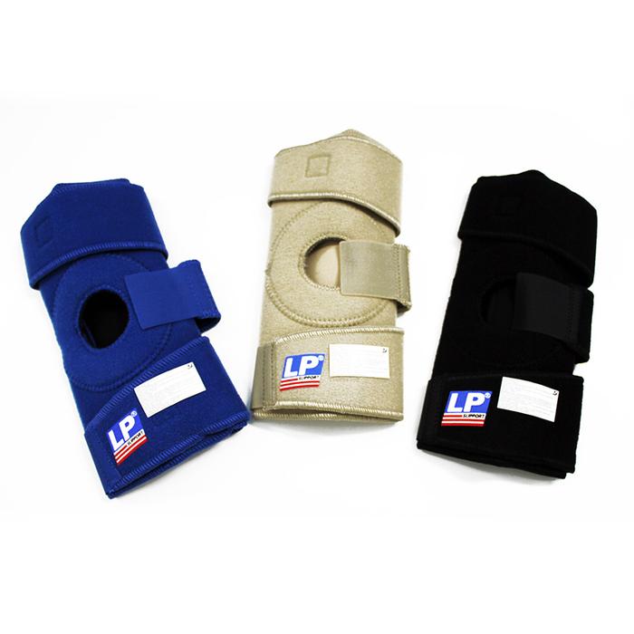 LP SUPPORT Coolprene Open Patella Knee LP-758CN - BLUE