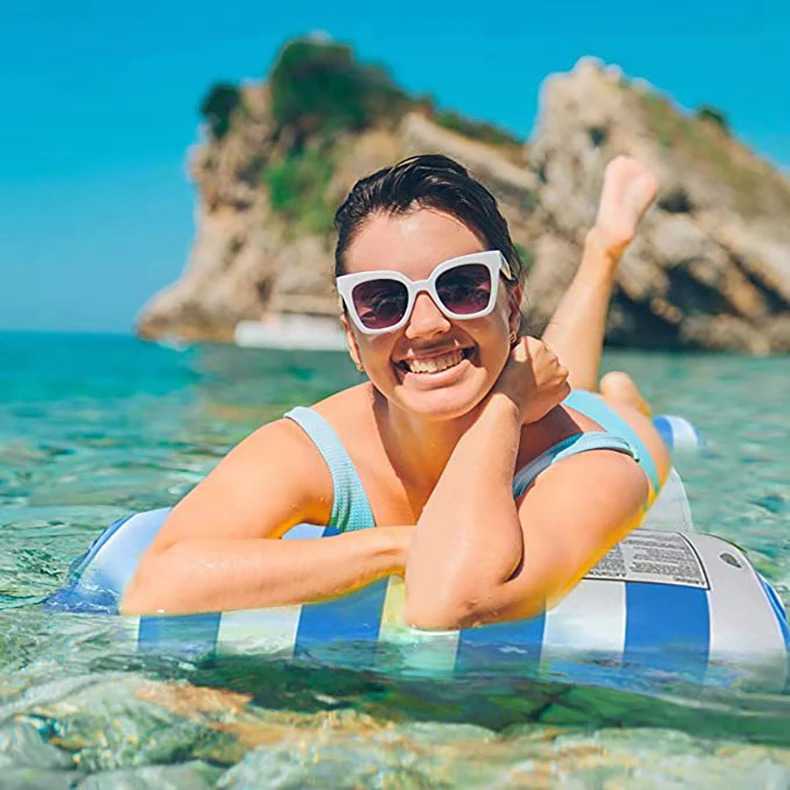 Doffy Pelampung Renang Floating Hammock Inflatable Water Bed - FDJ21
