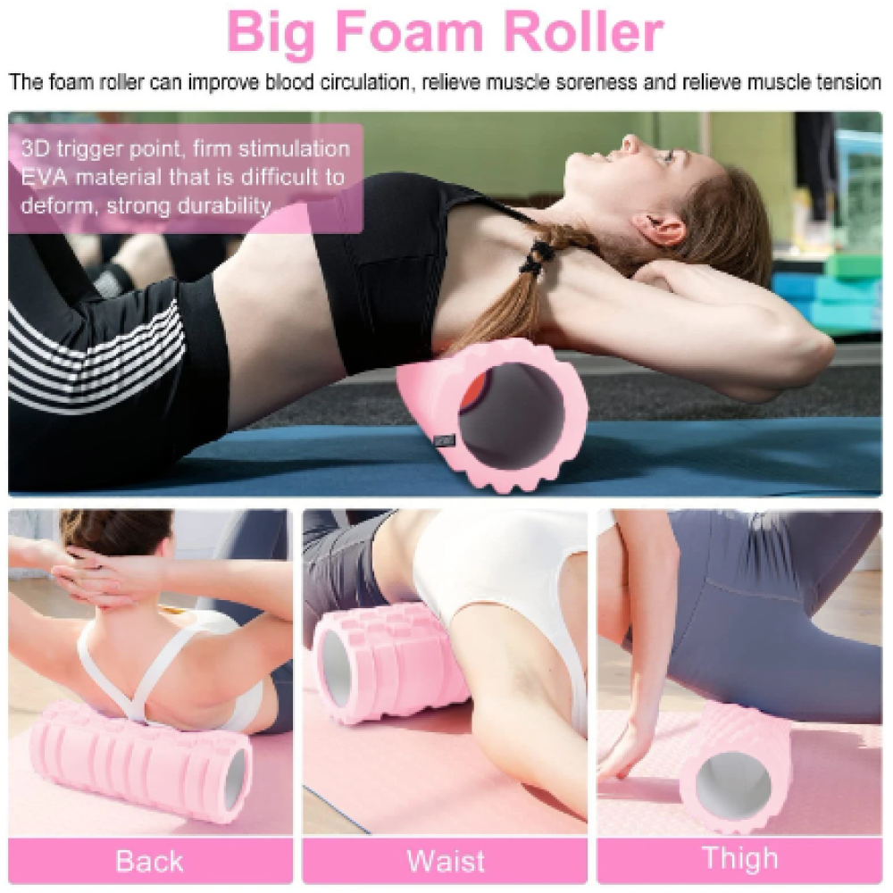 DR.XIE Rumble Roller Foam Yoga Massage Hollow Column EVA 25.5cm - DX219