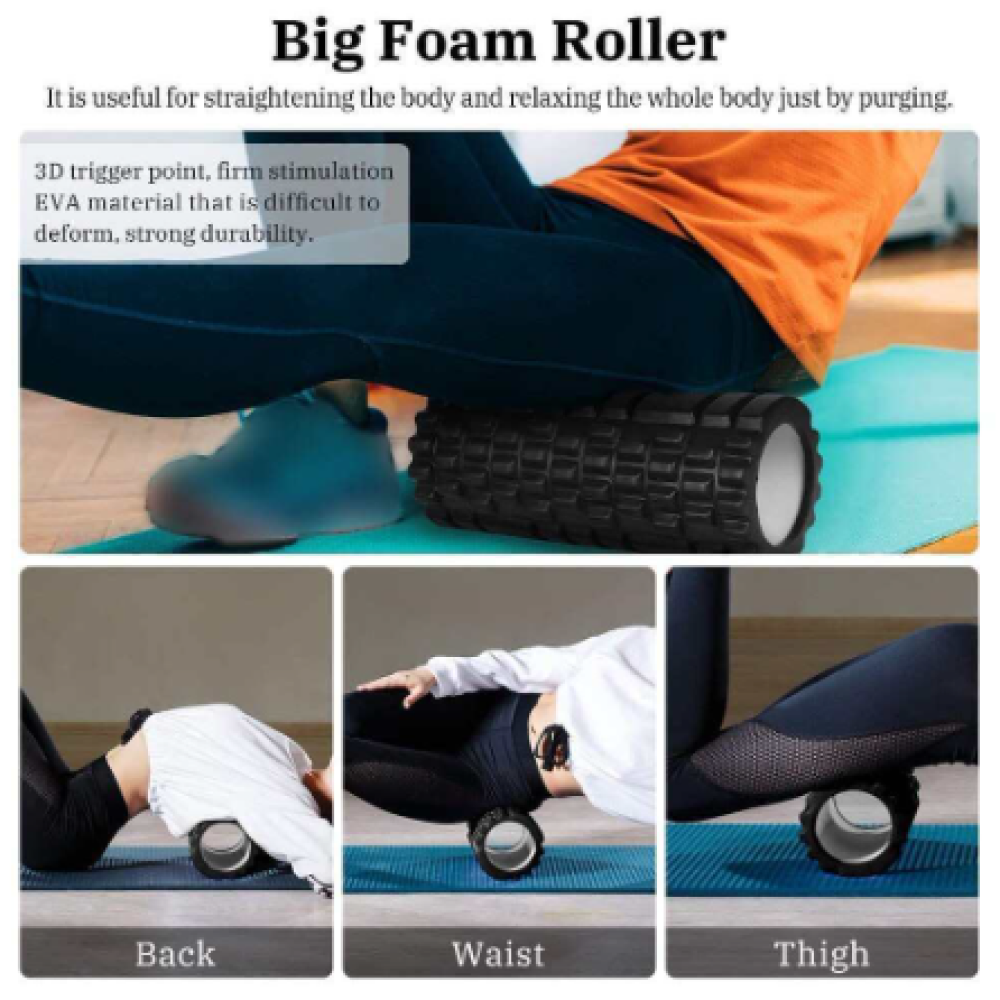 DR.XIE Rumble Roller Foam Yoga Massage Hollow Column EVA 25.5cm - DX219
