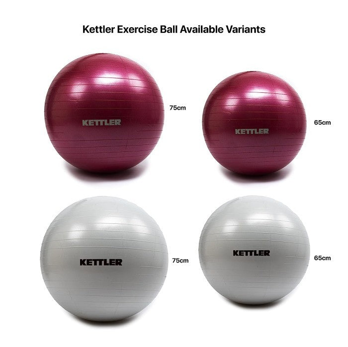 Kettler Yoga Ball 75cm - Burgundy 134-120