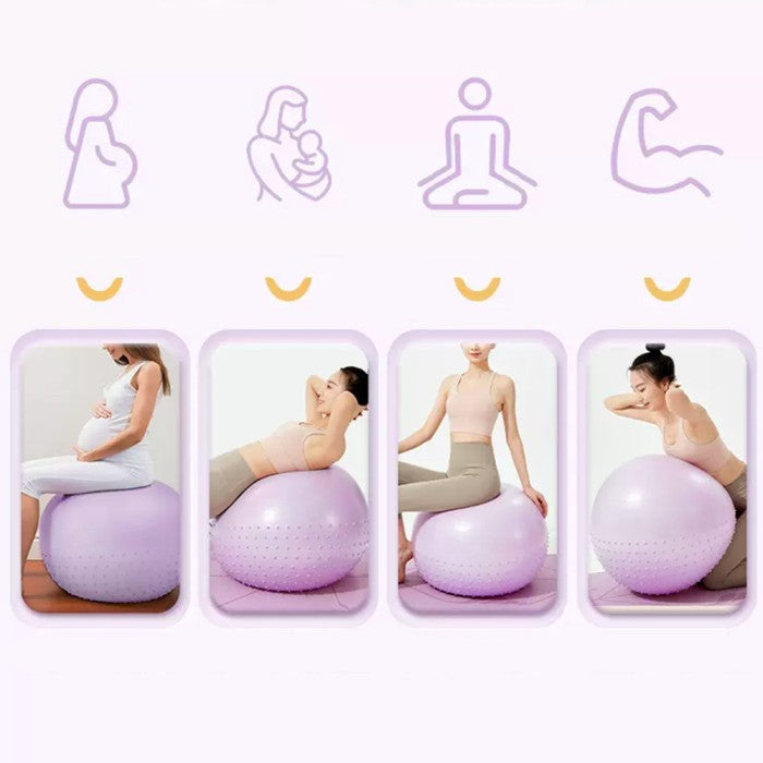 OneTwoFit Bola Kebugaran Bayi Yoga Ball Half Massage Point Gym Ball 65 - Hijau