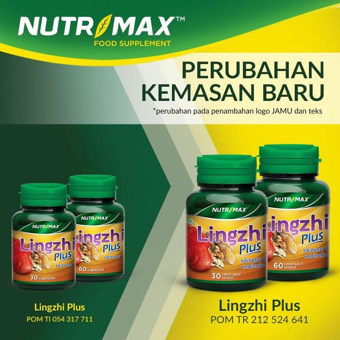 Nutrimax Lingzhi Plus untuk Detox Detoksifikasi Antioksidan Imunitas Alergi Keputihan - 30 Naturecaps
