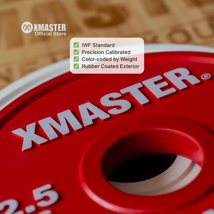 XMASTER Change Plate gym Weight Plate Fitness CrossFit Weightlifting  Powerlifting ROGUE ELEIKO - 0.5kg Sepasang