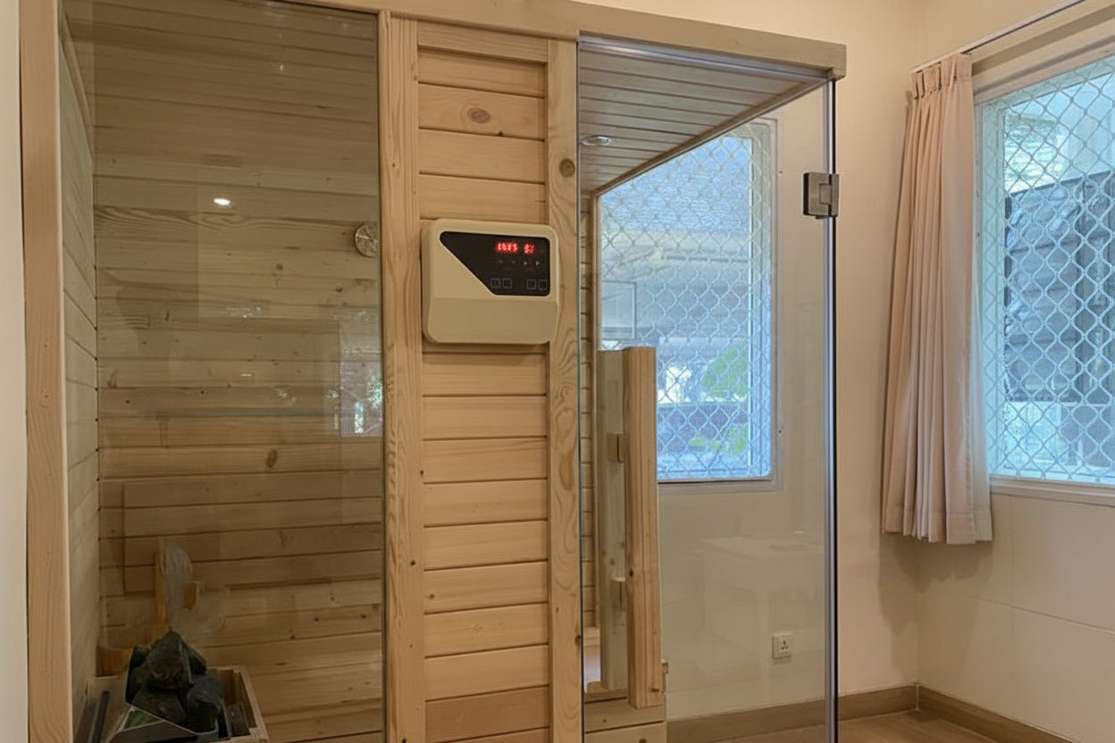 Ruang Sauna PINE WOOD 1.50X1.50X2.00M (PERMANEN SAUNA)